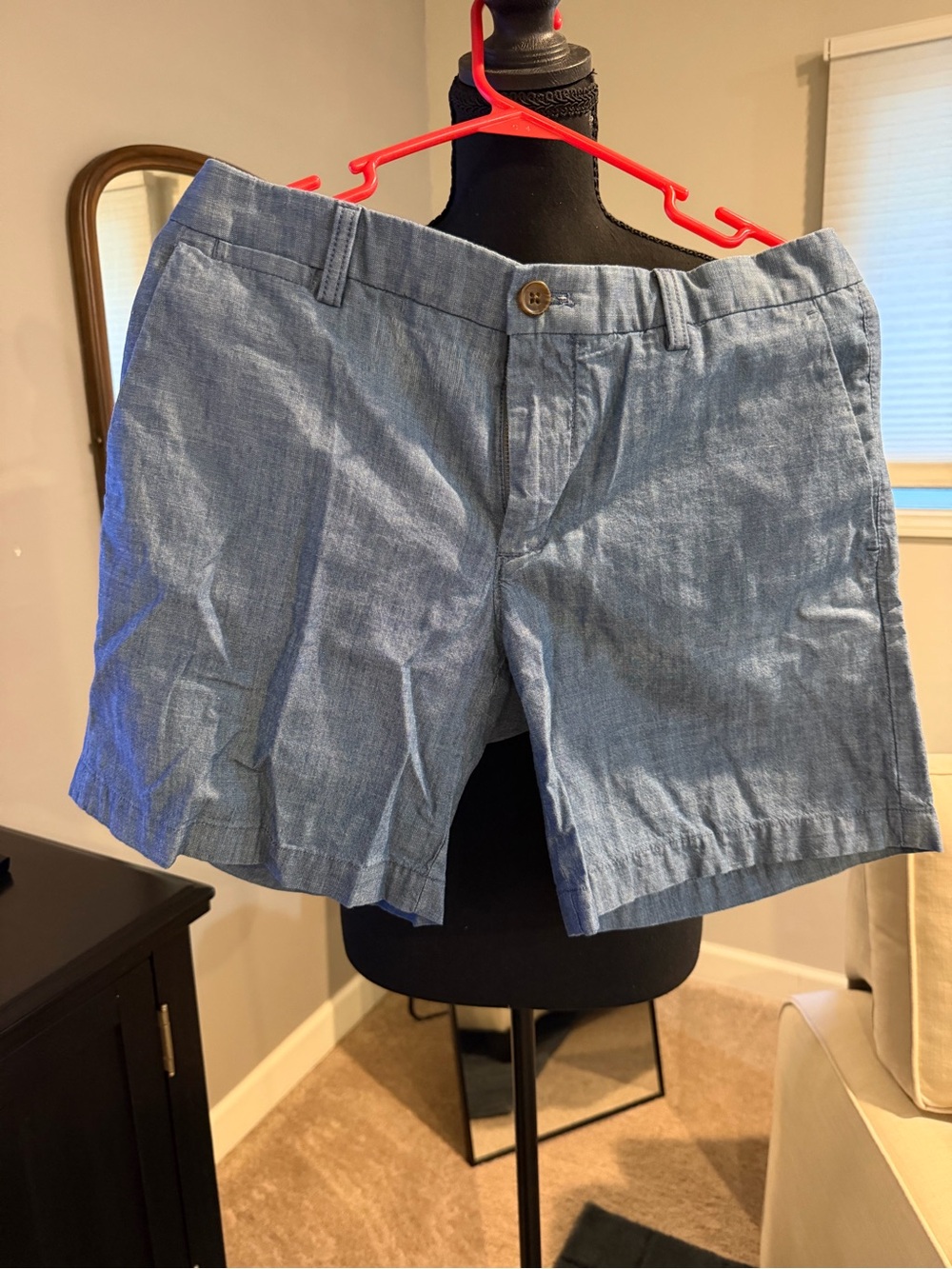 Banana Republic Light Blue Linen-Blend Women's Shorts